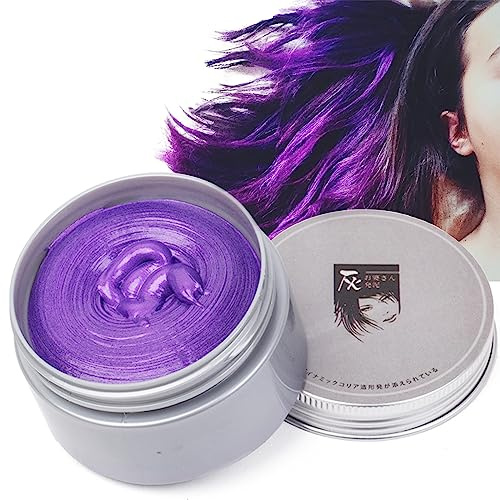 Violet Cire Colorante Cheveux DIY Coloration Temporaire Lavable Unisexe Utiliser pour pour la fête de Noël d'Halloween