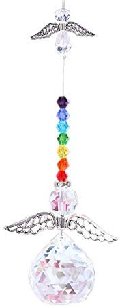 YFCTLM Cazador de Sol Crystal SunCatcher Chakra Beads Pinde Window Colgando Ornament Rainbow Home Wedding Sun Catcher Regalos