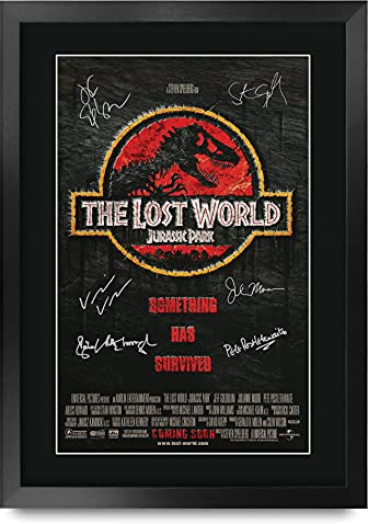HWC Trading FR A3 Jurassic Park Bedruckte Poster Foto Autogramm Signiert für Filmfans - A3 Gerahmt