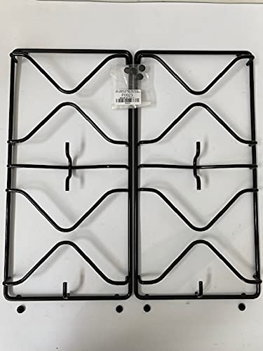 COMPATIBILE CON Whirlpool Ignis Kit 2 Griglie per cucina piano cottura 4 fuochi a gas complete di gommini antigraffio - GRG 194 KIT