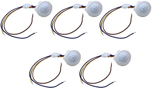 5pcs LED Closet Sensor PIR Detector de Movimiento infrarrojo Interruptor de luz Inteligente 220V
