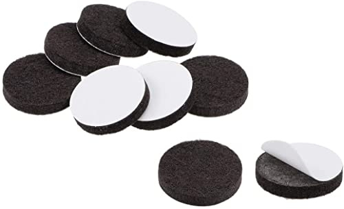 XYWHPGV Furniture Pads, Self-Adhesive Felt Gliders, 25 mm Diameter, 5 mm Thick Floor Protection, Round, Pack of 36 (5e2f7 1c7c6 313da 0fdfa 4e25c 6b158