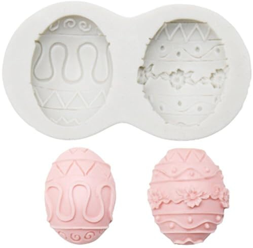 Stampi di Silicone di Uovo di Pasquale Fai Te Stampo di Caramelle in Silicone di Cioccolato Pasquale per Pasticceria