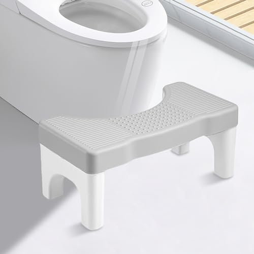 MEYAGOT Toilettenhocker,40x21x17cm Eingedickter Klohocker,WC Hocker,Toilette Töpfchen Hocker Für Eine Gesunde Darmflora,Blähungen,Verstopfung,Blähbauch