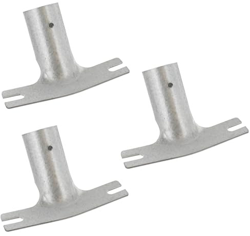 TRIUSO Stielhalter aus Metall verzinkt Metallstielhalter Ø 28 mm für Besen Besenstiel (3 Stück)