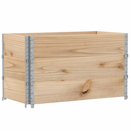 vidaXL Jardinière 100x50 cm Bois de pin Massif, jardinière d'extérieur, bac à Fleurs, bac à tomates, jardinière de terrasse, bac à Pommes de Terre