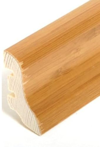 Sockelleiste Echtholzfurnier 20 x 40 x 2500 mm Echtholzfurnier Bambus zum Kleben, Clipsen, Schrauben & Nageln Fußleiste furniert by PROVISTON 12.5 Meter | 5 Stück