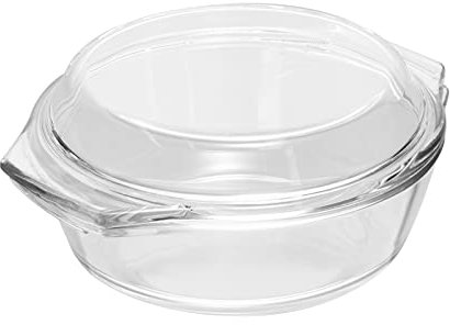 PRETYZOOM Cuenco Para Sopa De Vidrio Transparente Con Tapa Grande Apto Para Horno y Microondas Para Servir Sopa La Mesa o Llevar Oficina