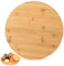 Plato Giratorio Mesa Redondo de Madera, Ø 30 cm Bandeja Redonda de Bambú Giratoria de 360°, Platos Giratorios para Mesa Servir Aperitivos Queso Especias Mermelada