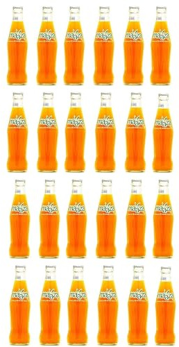 Maaza Mango Soft Drink (200ml) Glass Bottles - Natural Fruit Extract Drink, Great for Making Party lively when Served Chilled (Pack of 24)