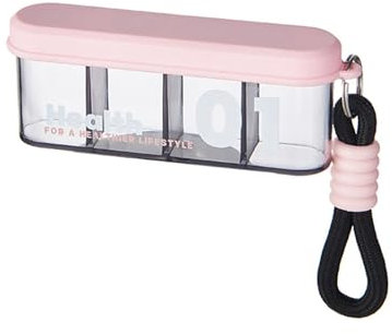 Kleine Pillendose, Schlüsselanhänger, tragbarer Reise-Pillenbehälter, Flasche mit Schlüsselanhänger, Pillenspender