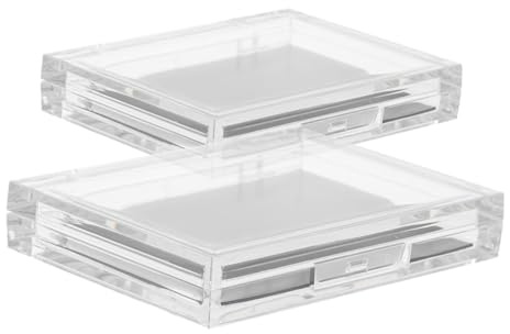 HEATSHAKING 2St Tom Sminkpalett Transparent Ögonskugga och Förvaring Lättviktig och Hållbar Design för Resor och Sminkorganisering