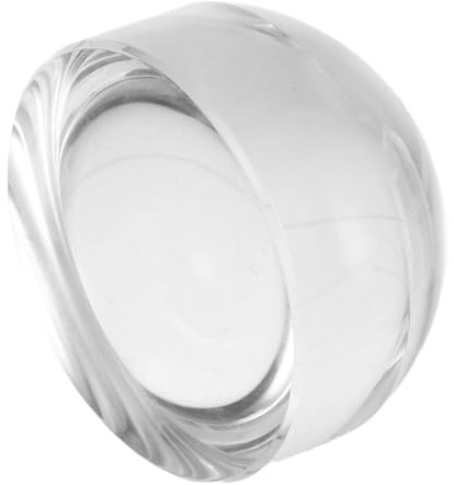 KONTONTY Acrylic Magnifying Glass Dome Magnifier Strong Weighted Base Round Paperweight for Reading Books Craft Office Desk