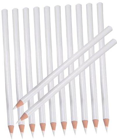Stylo à Points 12 Pièces Nail Art en Bois Blanc | Sélecteur, Usage Professionnel ou Maison, Épaisseur Réglable, Créations DIY Ongles Naturels