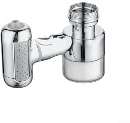 Durashmall Braccio meccanico a quattro velocità, prolunga per rubinetto, aeratore in ottone ABS, design a prova di spruzzi, flusso d'acqua regolabile per la pulizia del lavello, per vari tubi e