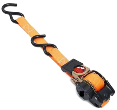 2M Retractable Ratchet Straps - Automatic Transport Belts for Motorcycle & Cargo Securement(2)