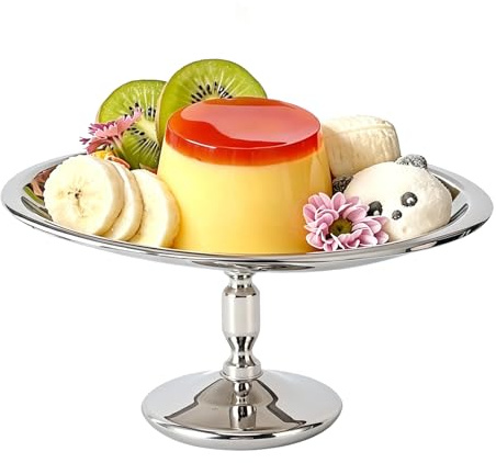 Bol à Dessert Ovale sur Pied en Acier Inoxydable 304,Coupe à Glace en Métal | Bol à Sundae Réutilisable pour Fruits, Pudding, Yaourt, Coupe à Dessert Élégante pour Fêtes à La Maison