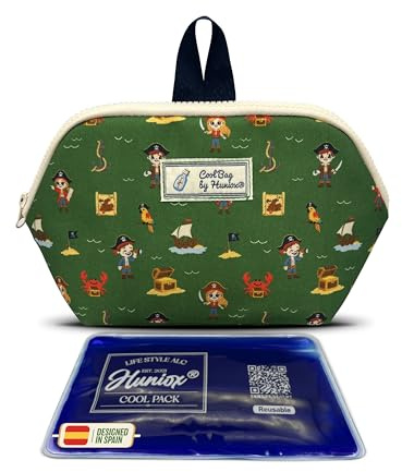 Huniox® Cool Bag – Porta Merende Bambino – Porta Merenda Ragazzo – Porta Merenda Termico Bambino – 24,5×14×10 cm · 3L (Pirates, Snack)