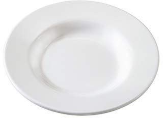 Plato hondo en melamina Diamond line (Paquete de 12 unidades).