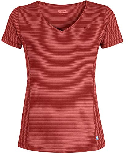 FJALLRAVEN Women's Abisko Cool T-shirt W. T Shirt, Orange (Dahlia), L UK