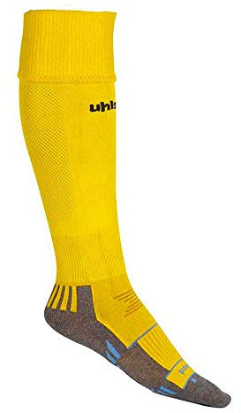 uhlsport Herren Team Pro støttestrømpe Herren Stutzenstrumpfe, limonengelb/Schwarz, 45-47 EU