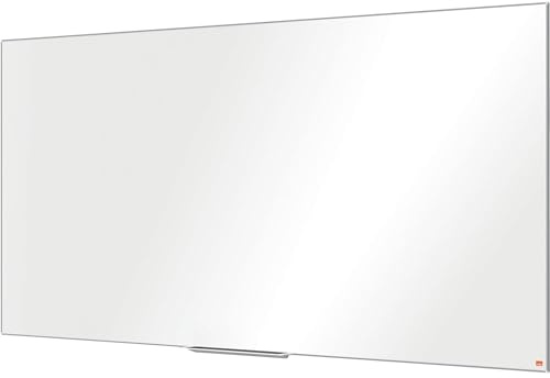 Nobo Magnetisches Nanostahl-Clean-Whiteboard mit Stiftablage, 2100 x 1200 mm, Schlanker Zierrahmen, InvisaMount-Montagesystem, Impression Pro, Weiß, 1915407