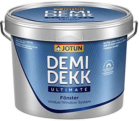 JOTUN DEMIDEKK Infinity Details Holz-Farbe | Wetterschutz | Holzschutzfarbe |0,68 Liter HVIT 0001