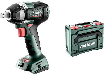 HIKOKI metabo SSW 18 LT 300 BL Akku-Schlagschrauber, 18 V, 1/2 Zoll, 300 Nm | Bürstenloser Motor, 3 Stufen, LED-Licht, robustes Gehäuse, inkl. metaBOX, Lieferung ohne Akku und Ladegerät
