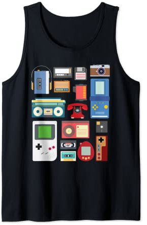 Retro/vintage 90's technology old gadgets gift v2 Camiseta sin Mangas