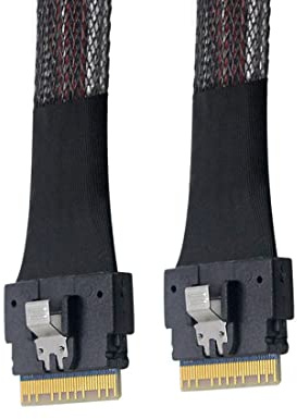 chenyang 1,64 Fuß SlimSAS auf SlimSAS Kabel, SFF-8654 8i auf SFF-8654 8i Kabel für Server, Switches, Router, Festplatten