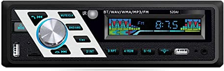WEPECULIOR 24V Autoradio 4x45W Bluetooth Stereo MP3 Player Supporta chiamate in vivavoce Porte USB FM TF AUX in con telecomando No CD