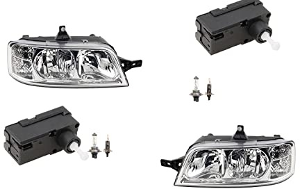 Johns, Scheinwerfer passend für Fiat Ducato 244 02- mit H7 H1 Links Rechts + Stellmotor