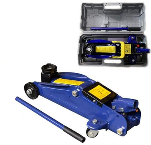 2T Hydraulischer Rangierwagenheber, Höhenverstellbar 135-320mm, Werkstatt Ausrüstung für Van Garage Lifting, Tragetasche