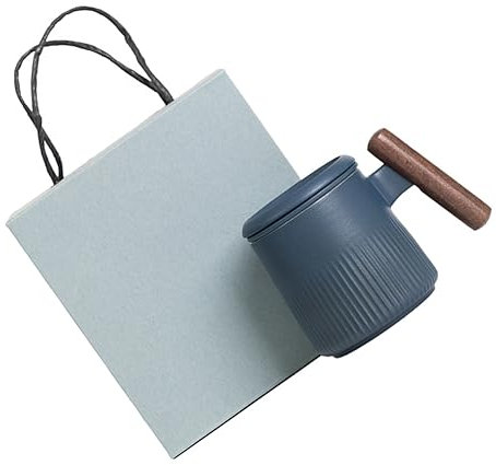 OUNONA 1set Tea Mug Ebony Handle Infuser Cup for and Tea Creative Design Elegant Box for Home Office Use