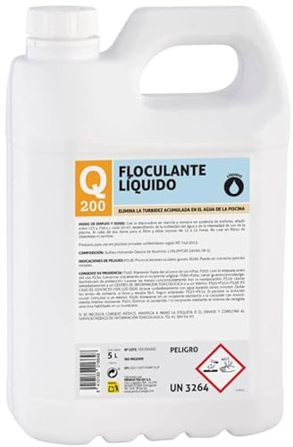 Suinga Floculante Liquido para Piscinas 5 litros | Tratamiento para Aguas Turbias y Clarificación del Agua | Mejora el Nivel bateriológico del Agua