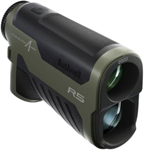 Bushnell Telemetro laser R5 2000 AB per caccia e tiro, 6 x 25 mm, connettività Bluetooth, ultralite balistica applicata, sistema ottico HD, impermeabile IPX4, include custodia Vault Lite