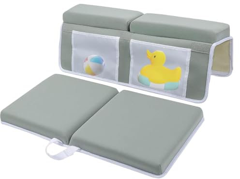 Imbottitura in ginocchio per vasca da bagno, imbottitura in ginocchio per il bagnetto del bambino,2 cuscinetti morbidi per ginocchia da bagno per poggiagomiti - Salvagomito e ginocchio, tappetino ingi