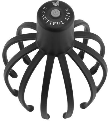 Tiardey Octopus-Kopfmassagegerät, 360-Grad-Kopfmassagegerät, kabelloses Haar-/Kopfhautmassagegerät, tragbares Kopfmassagegerät für Männer und Frauen