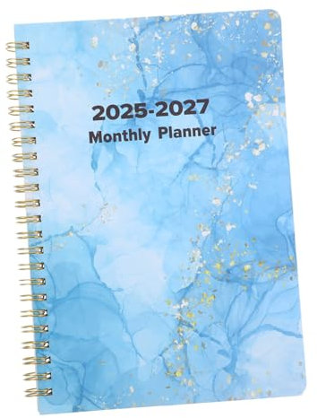 SHINEOFI Monatsplaner Terminplaner Gebundener akademischer Planer Agendaplaner Planer 2025–2027 notizbuch Kalender zeitmanagement Pläne Tagesplaner Adressbücher für Senioren Hobel Papier