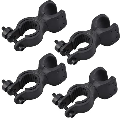 Vxiwscy 4 Stück Universaler Stockhalter für Rollstuhl - Praktisches Zubehör für sicheren Transport von Gehstöcken und Krücken, 4 Stück Perfekt für rollstühle, handkarren, gehhilfen, elektrokarren