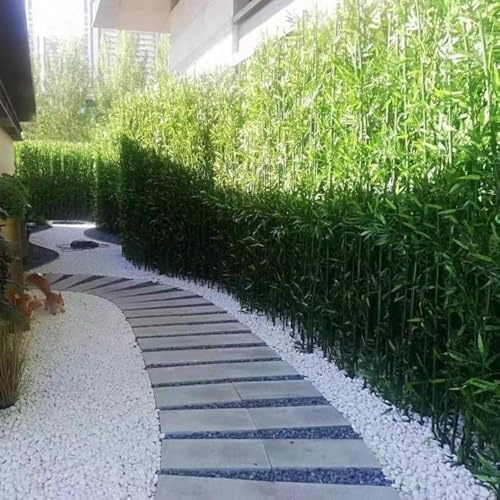 AVLLSO Separé da Esterno Grandi Piante di bambù Artificiali, Sala Schermo Privacy Piante Faux di Schermo di partizione Fai da Te(10 Pack,1.5m/4.9ft Tall)