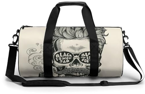 Rauchender Mann Sport Duffel Bag Sporttasche Reisetasche Handgepäck Tasche Schwimmtasche Weekender Bag 45x23x23cm
