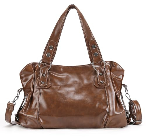 TIAASTAP Damen Schultertasche Vintage City Bag y2k Handtasche Damen Groß Tote Bag Shopper Tasche PU Ledertasche Handbags for Women Shoulder Bag Arbeitstasche Henkeltaschen