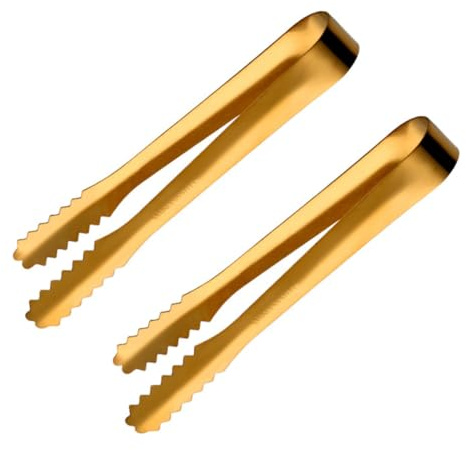 MAGICLULU 2pièces Pince à Sucre Glaçons Pinces Alimentaires Acier Inoxydable Pour Restaurant Et Barbecues