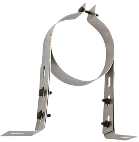 Sharplace Vent Wall Strap Chimney Tube Bracket Adjustable Household Accessory Wall Support Bracket Portable Fireplace Flue Liner Clamp, Diameter 18cm