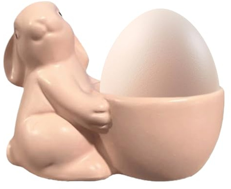 Portauovo - Adorabile Design in Ceramica Coniglietto di Pasqua | Singolo Portauova,Per Cucina Casa Ristorante Soggiorno Camera Da Letto Gioielli