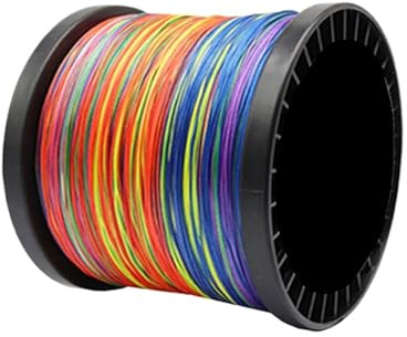 Línea de Pesca Trenzada X9 1000 m, 9 hebras, multifilamento Multicolor, Resistente al Agua Salada, Alambre Trenzado PE(0.6-0.12mm-15LB)