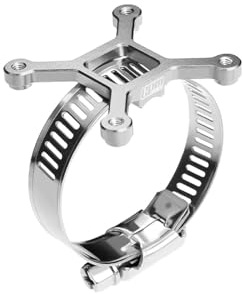 GPM Aluminium 7075-T6 Alloy+304 Stainless Steel 40X40mm RC Cooling Fan Ajustable Mount For 28-42 Series Motor - Silver