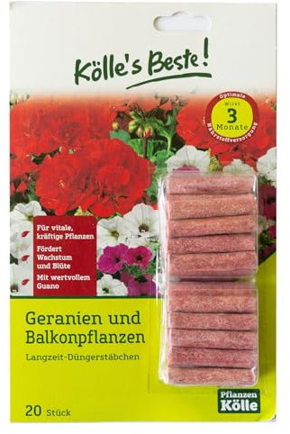 Kölle's Beste! Langzeit-Düngerstäbchen Geranien und Balkonpflanzen