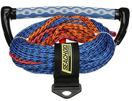 Seachoice 3-Section Water Ski or Wakeboard Rope, 75 Ft. Long, 13 In. Handle w/ Textured EVA Grip